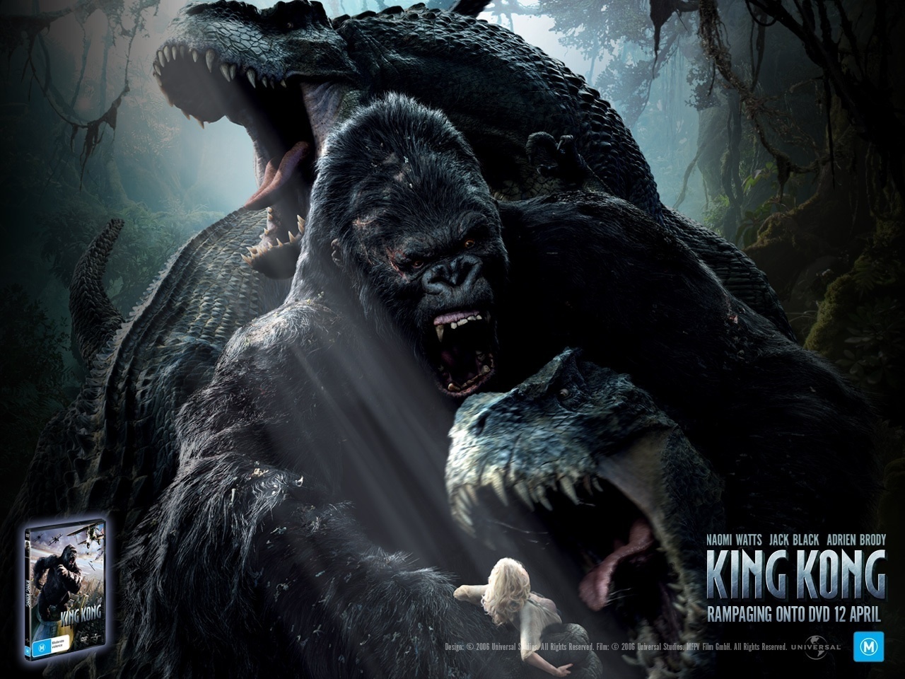 King Kong - King Kong 2005 Movie Posters - HD Wallpaper 