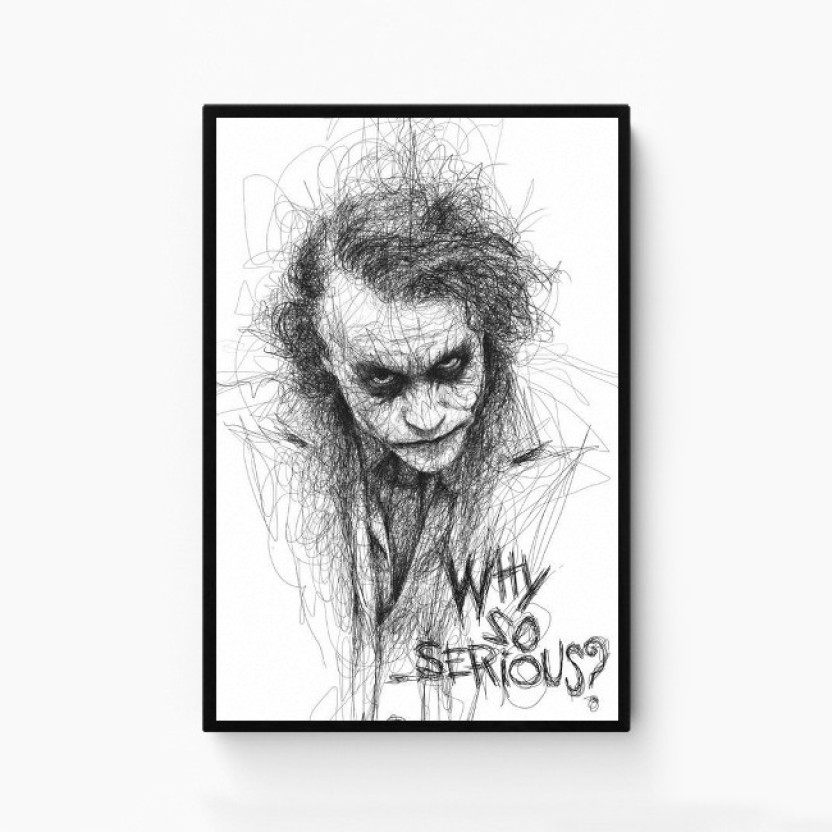 Joker Why So Serious Art - HD Wallpaper 