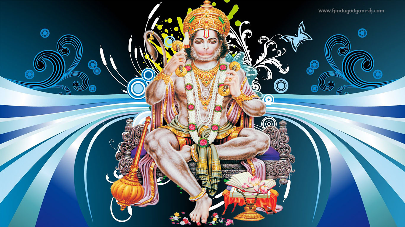 Ram Bhakt Hanuman Hd Wallpaper Download Free - Hanuman Images Full Hd  Download - 1366x768 Wallpaper 