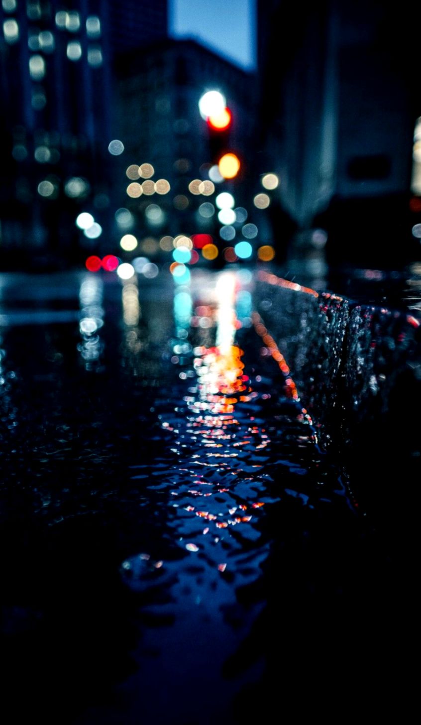 Wallpaper For Android And Iphone Rain City Light Wallpapers - Google Pixel Wallpaper  Hd - 846x1456 Wallpaper 