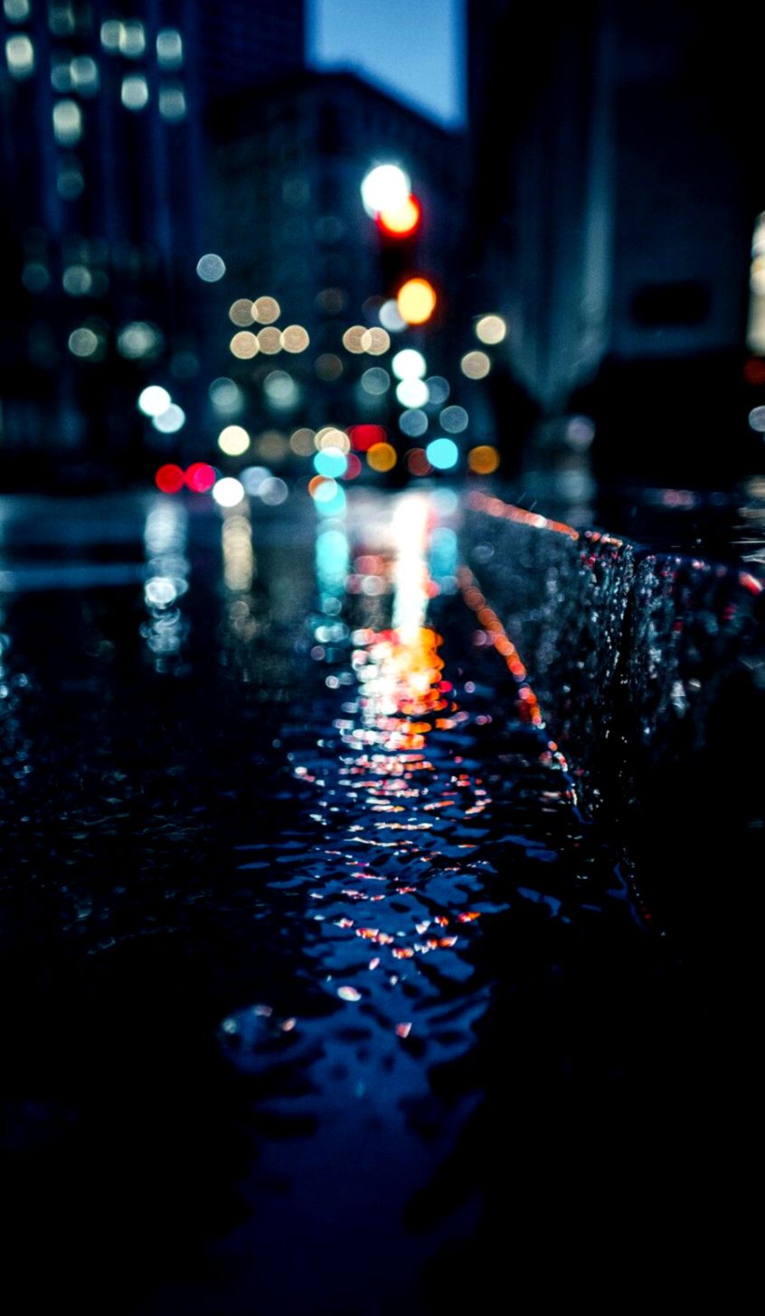 Wallpaper For Android And Iphone Rain City Light Wallpapers - Google Pixel Wallpaper Hd - HD Wallpaper 