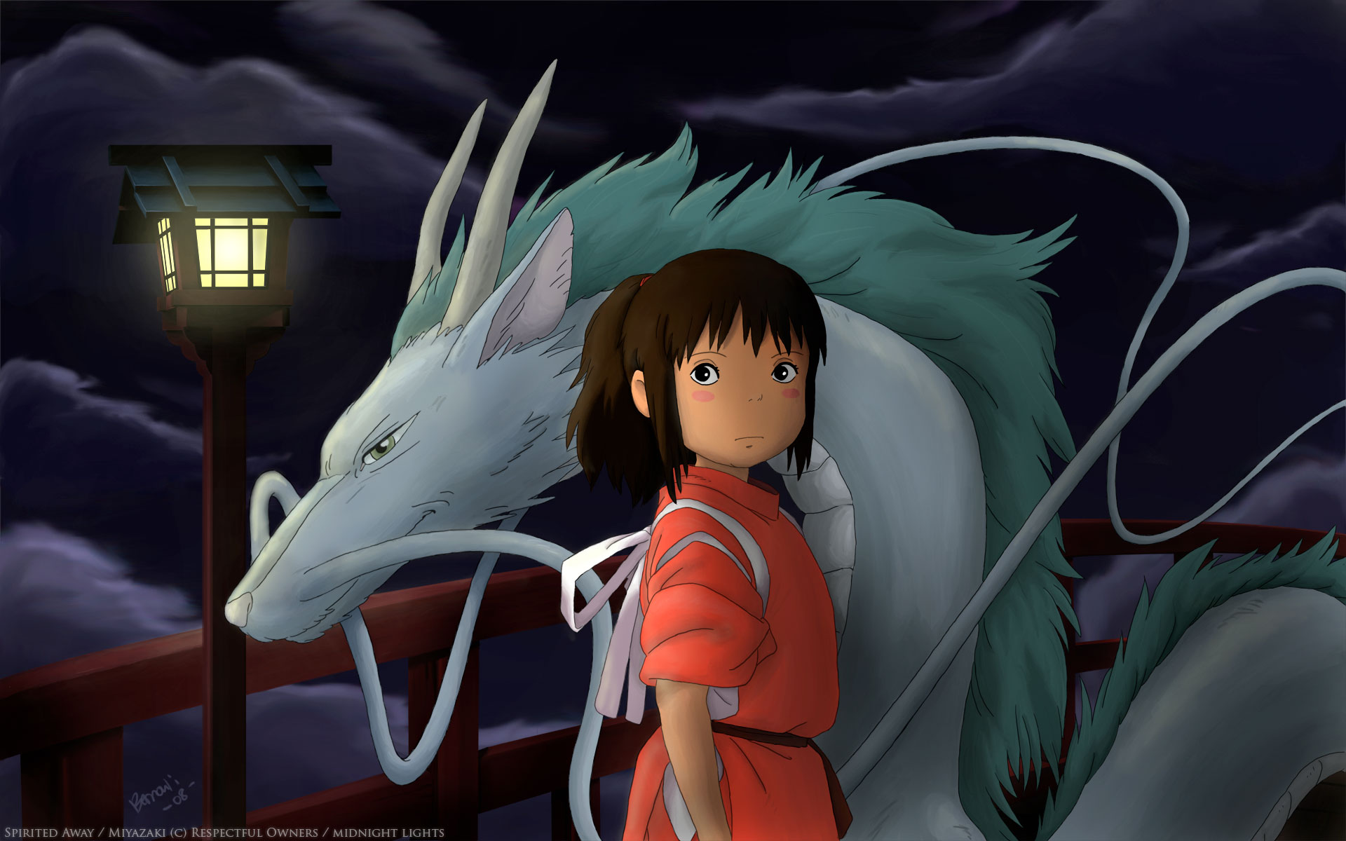 Studio Ghibli Spirited Away Chihiro Ogino Haku Wallpaper Kohaku River Spirited Away 1920x1200 Wallpaper Teahub Io