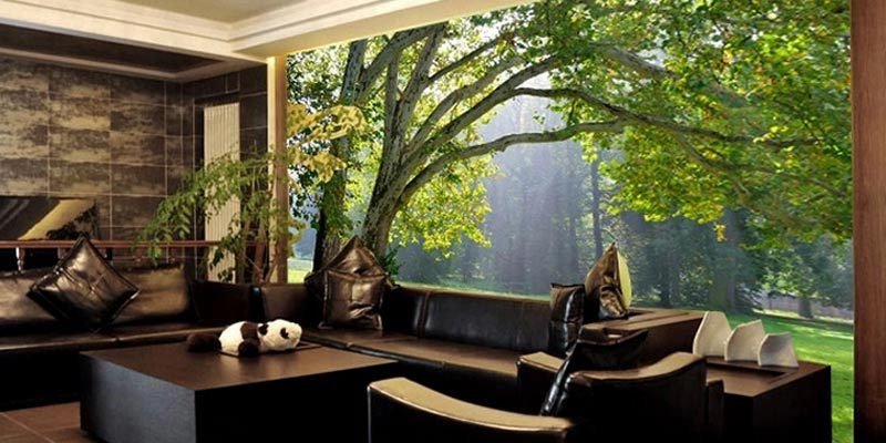 3d Wallpapers For Drawing Room In India - HD Wallpaper 