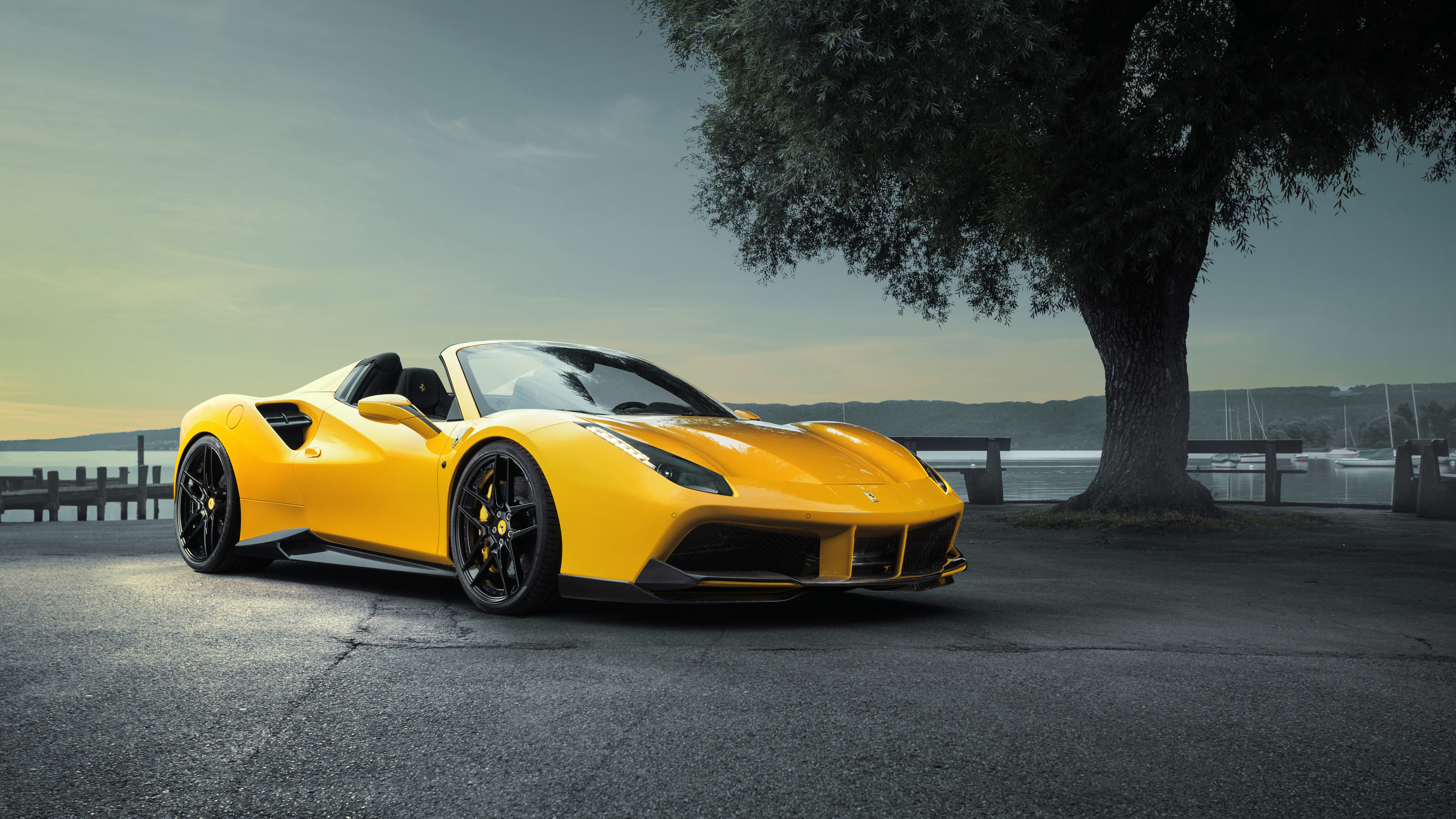 2016 Ferrari 488 Gts Novitec Rosso Wallpaper - Ferrari Car Wallpaper 4k - HD Wallpaper 