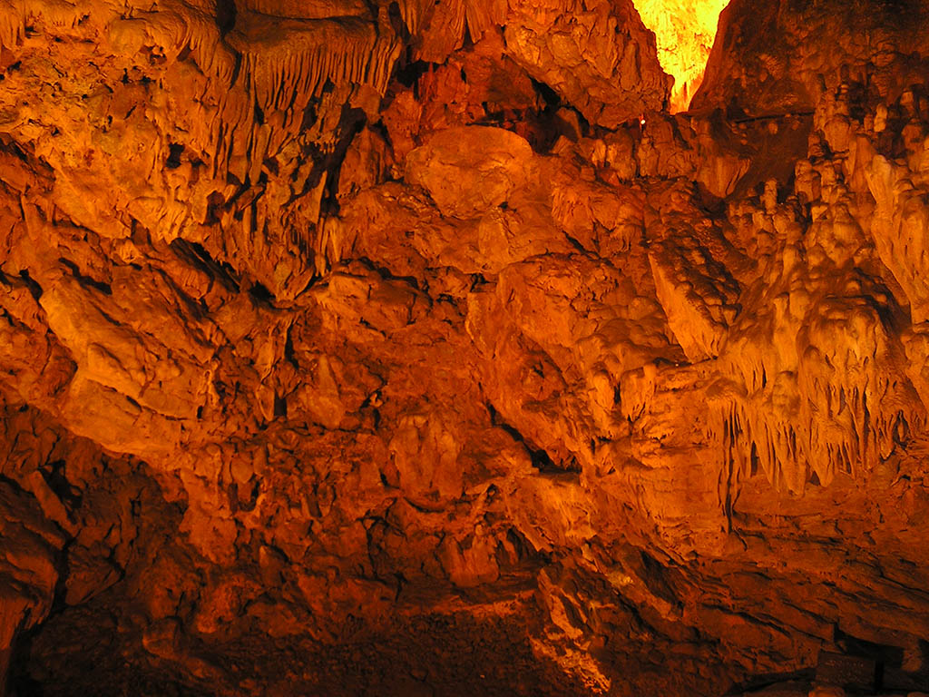 Cave In Wall Orange - HD Wallpaper 