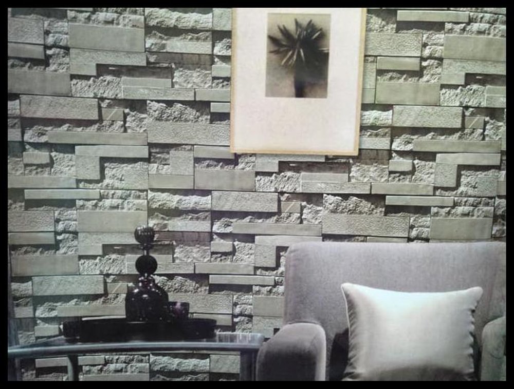Jual Wallpaper Dinding Motif Batu Bata 3d Artistik - Harga Wallpaper Dinding Motif - HD Wallpaper 