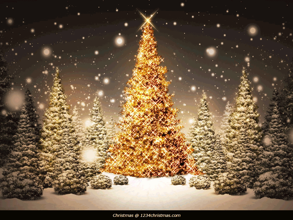 Golden Christmas Tree Wallpaper Download - Christmas Wallpapers Free Download - HD Wallpaper 