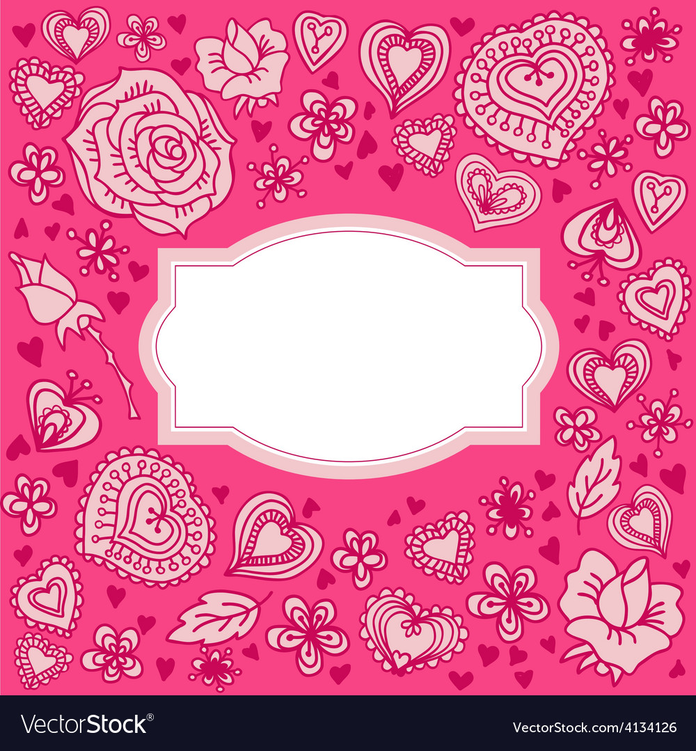 Doodle Pink - HD Wallpaper 