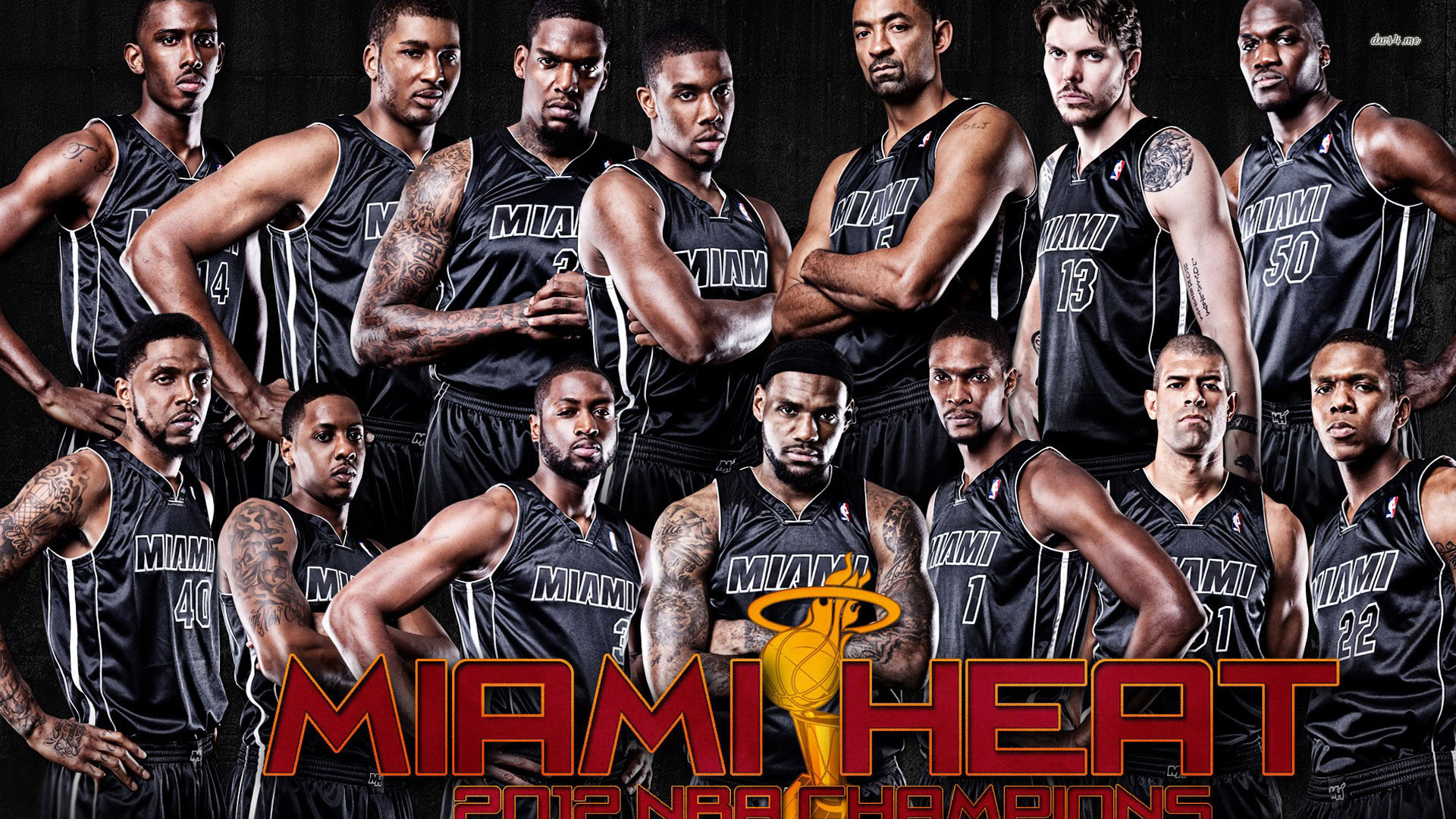 Miami Heat 2012 Roster - HD Wallpaper 
