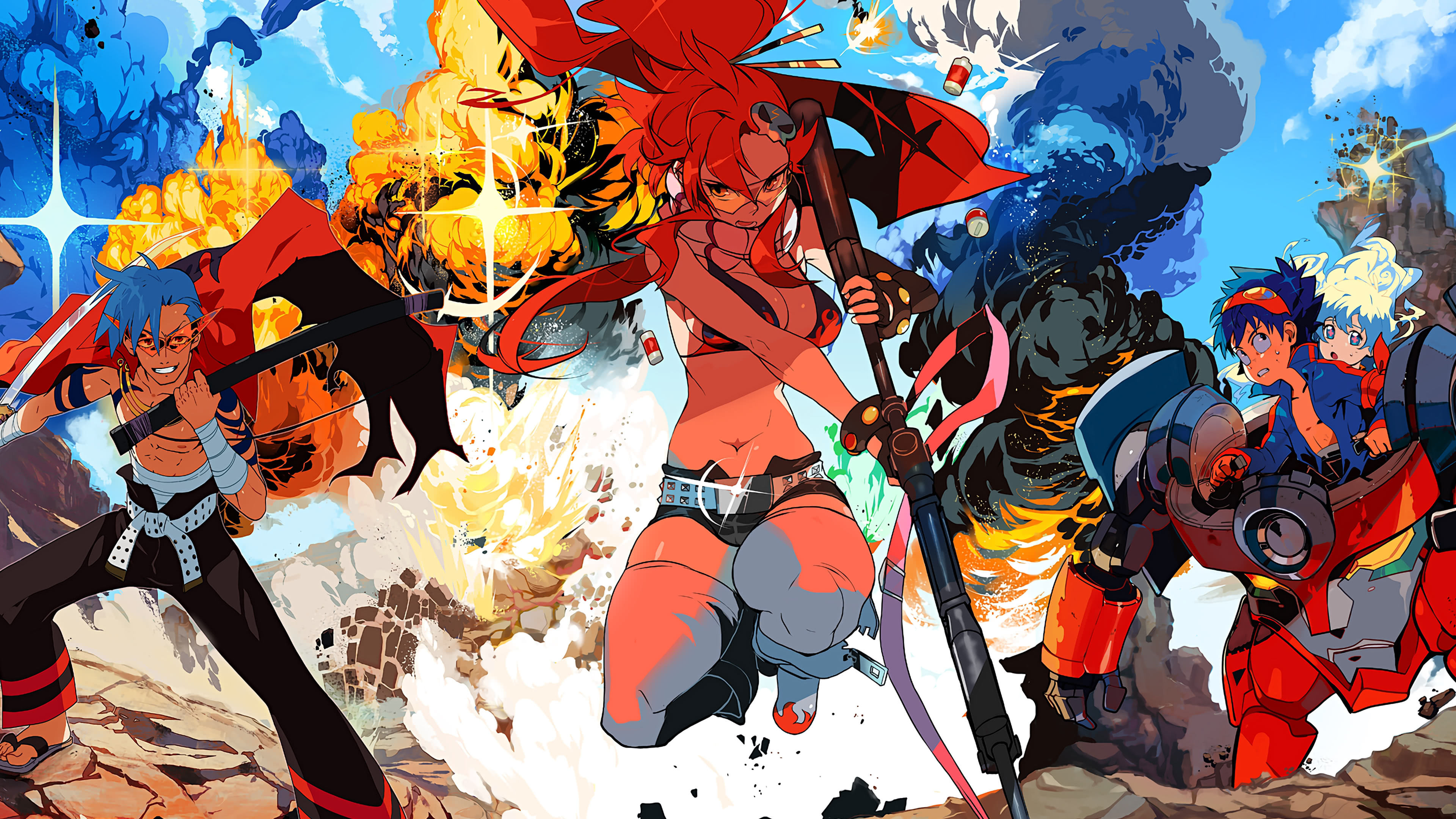 Tengen Toppa Gurren Lagann Yoko Littner Uhd 4k Wallpaper - Gurren Lagann Desktop Background - HD Wallpaper 