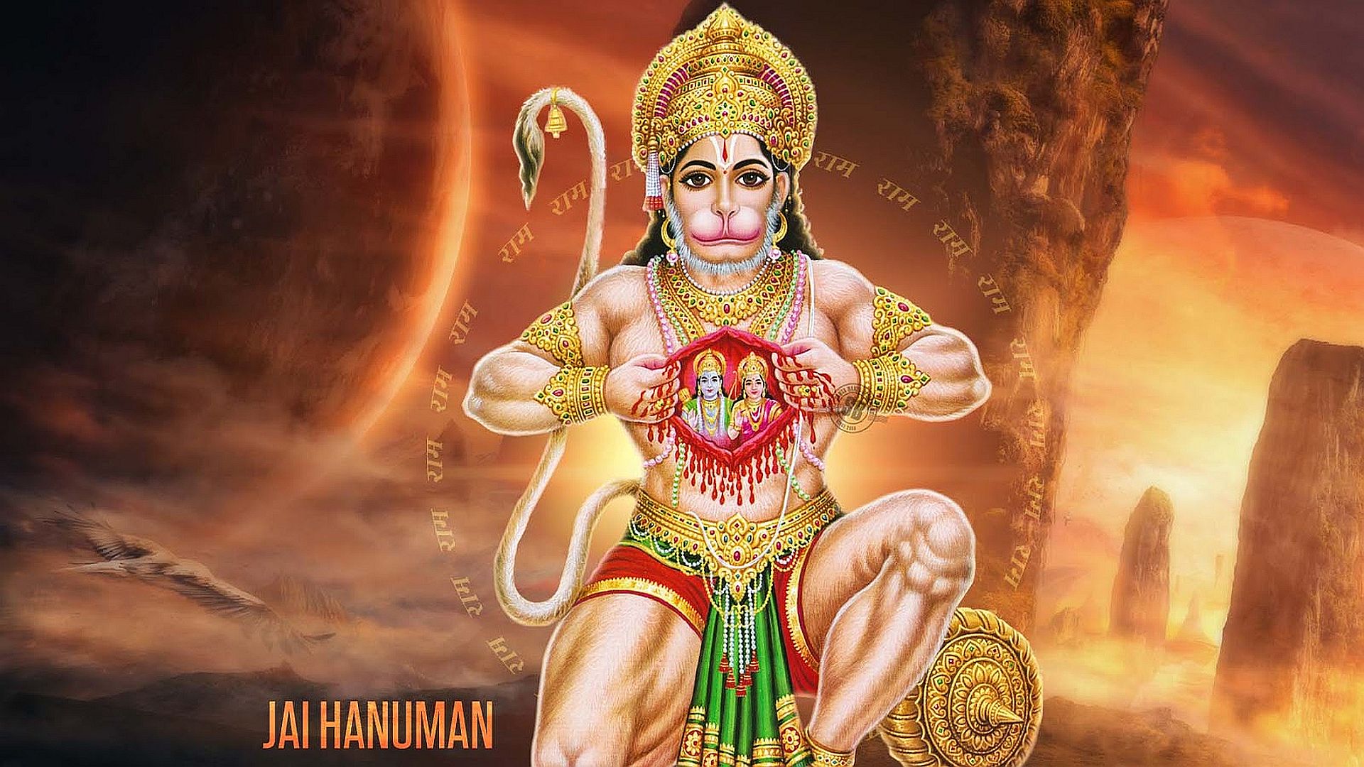 Bajrangbali Wallpaper Full Size - Bajrang Bali Hanuman Hd - HD Wallpaper 