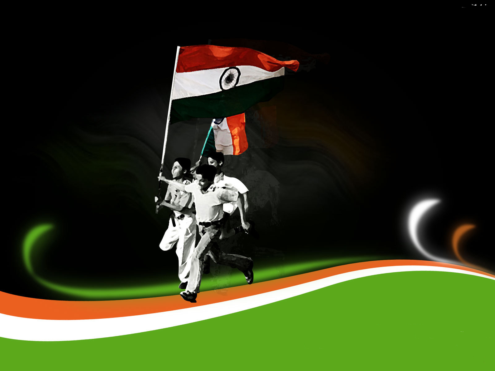 Indian Independence Day Animated Wallpapers With Quotes - Flag Happy  Republic Day - 1600x1200 Wallpaper 
