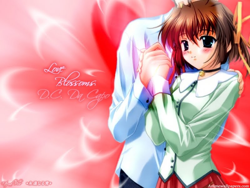 Anime Love Couple Wallpaper - Best Love Cartoon Hd - HD Wallpaper 