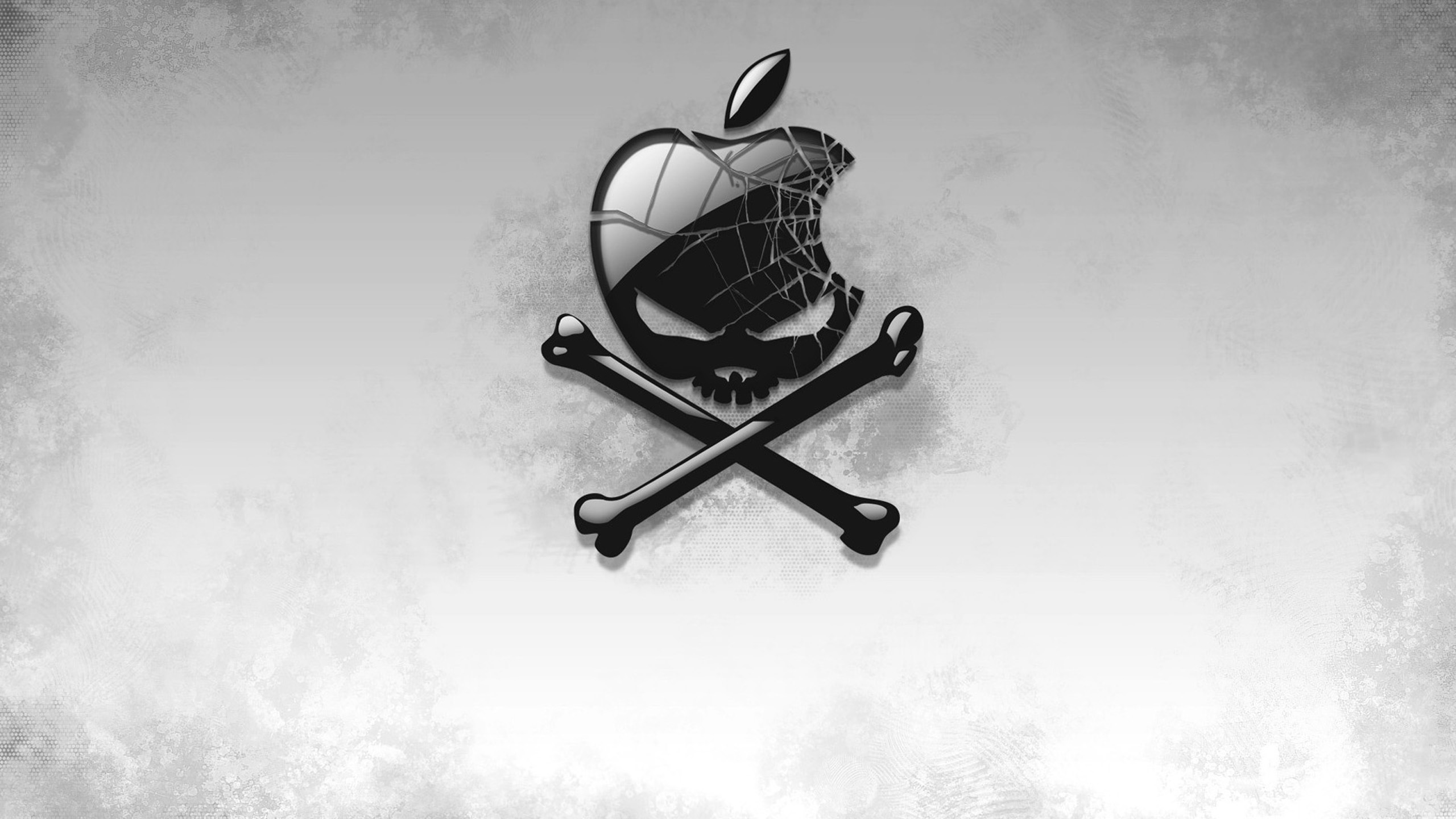 Wallpaper Black, Apple, Bones, Skull - Apple Wallpaper Hd - HD Wallpaper 