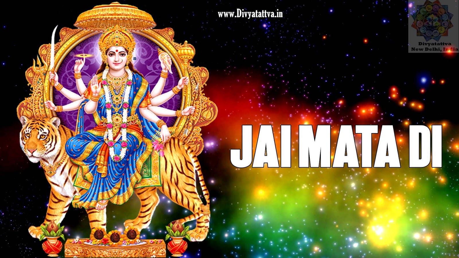 Goddess, Devi, Durga, Shakti Kaali, Kali, Sherawali, - Jai Mata Di Hd - HD Wallpaper 