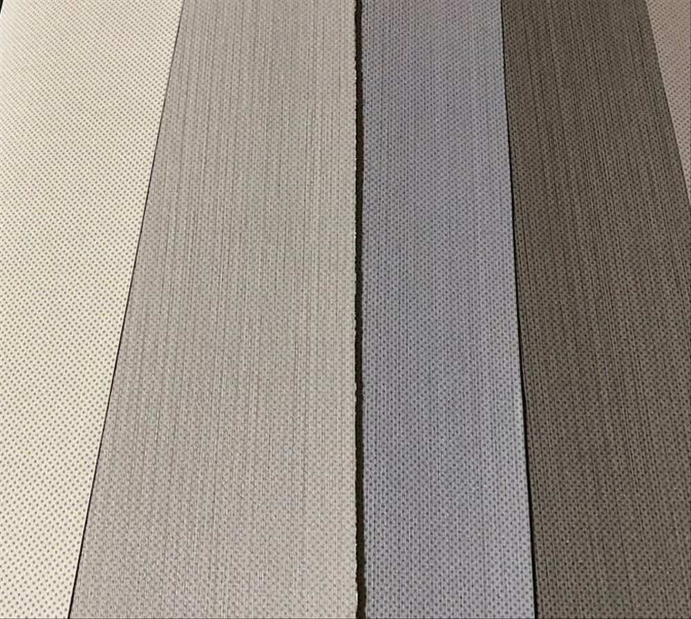 Wallpaper Dinding Serat Kayu Polos Abu Cream - Webbing - HD Wallpaper 