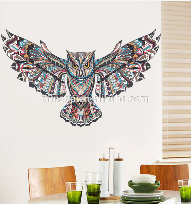 2017 Hot Sale Beautiful Owl Wall Stickers Living Room - Wall Stickers Owl - HD Wallpaper 