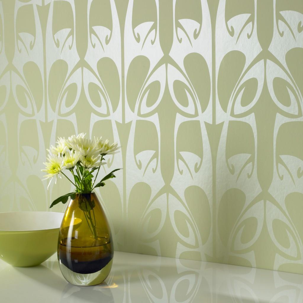 Hargakini Wallpaper Dinding4 - Green Modern Wallpaper Uk - HD Wallpaper 
