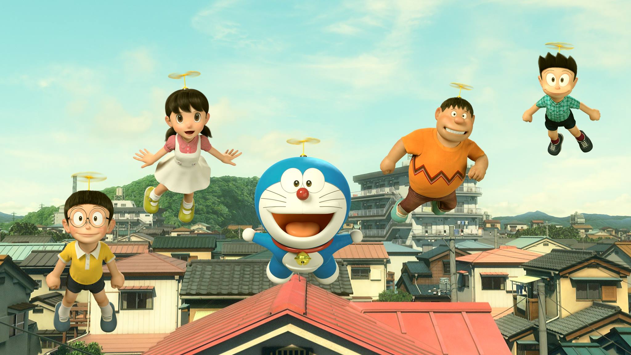Doraemon Stand By Me Background - HD Wallpaper 
