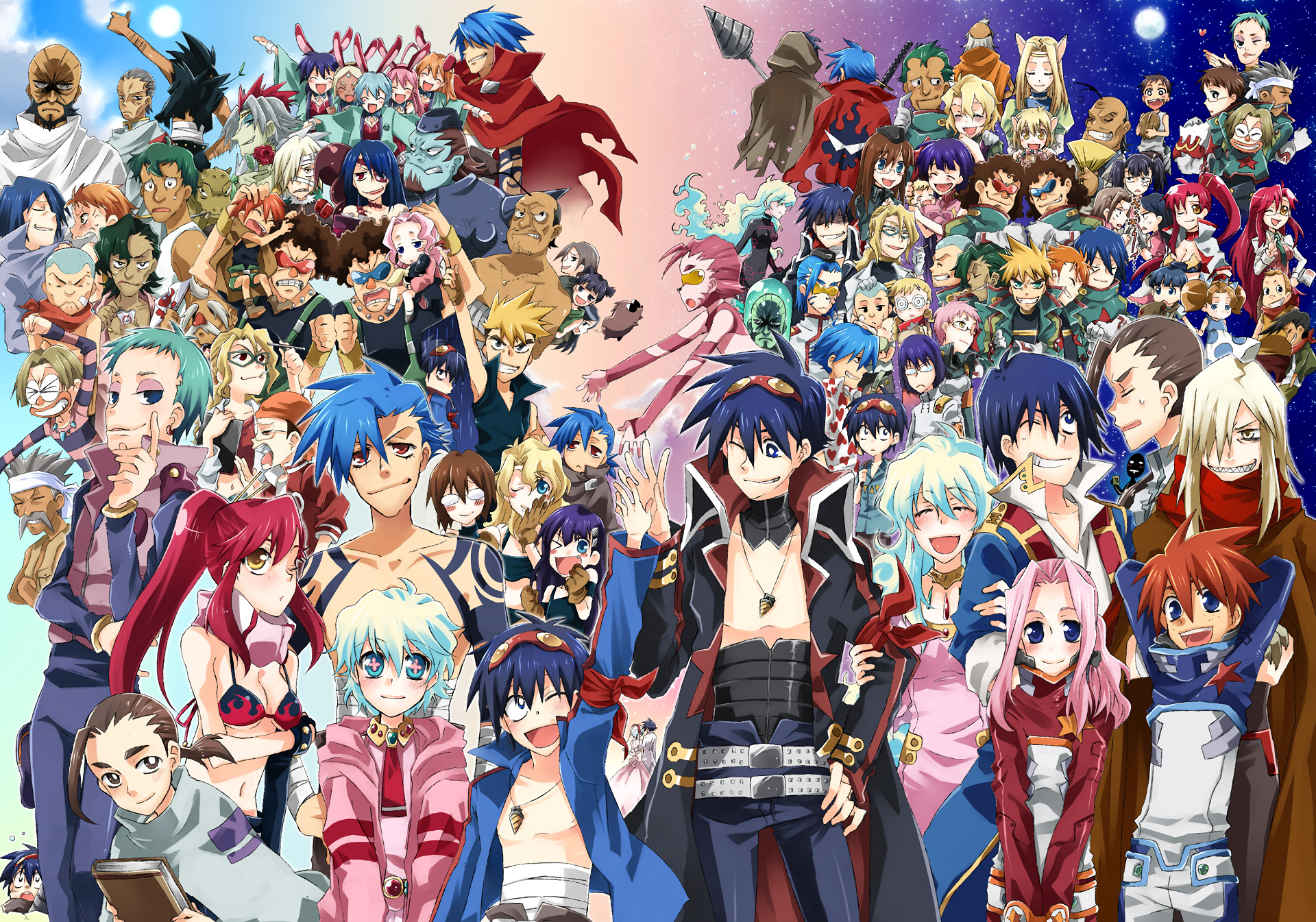 Tengen Toppa Gurren Lagann Team - HD Wallpaper 