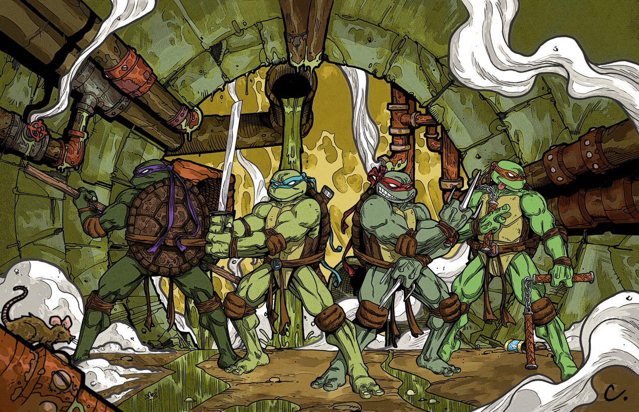 Ninja Turtles Wallpaper Comic - HD Wallpaper 