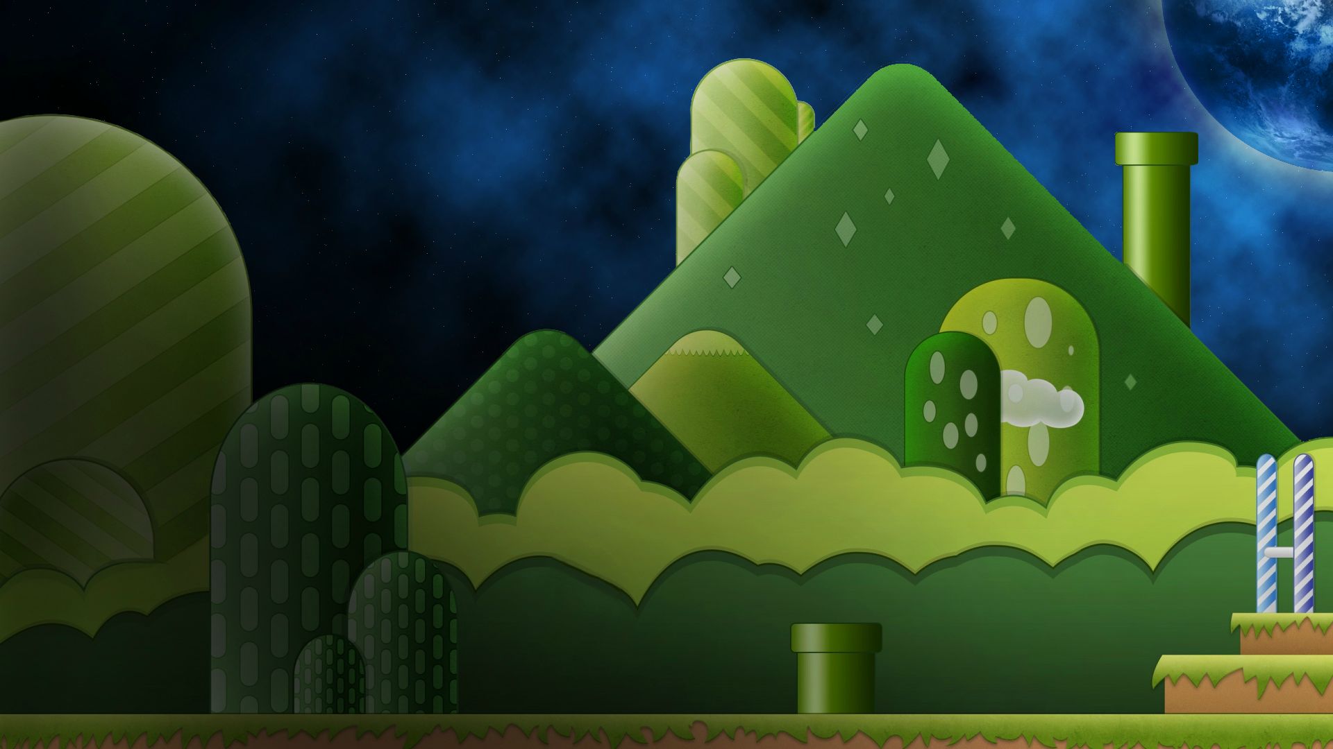Background Mario Bros - HD Wallpaper 