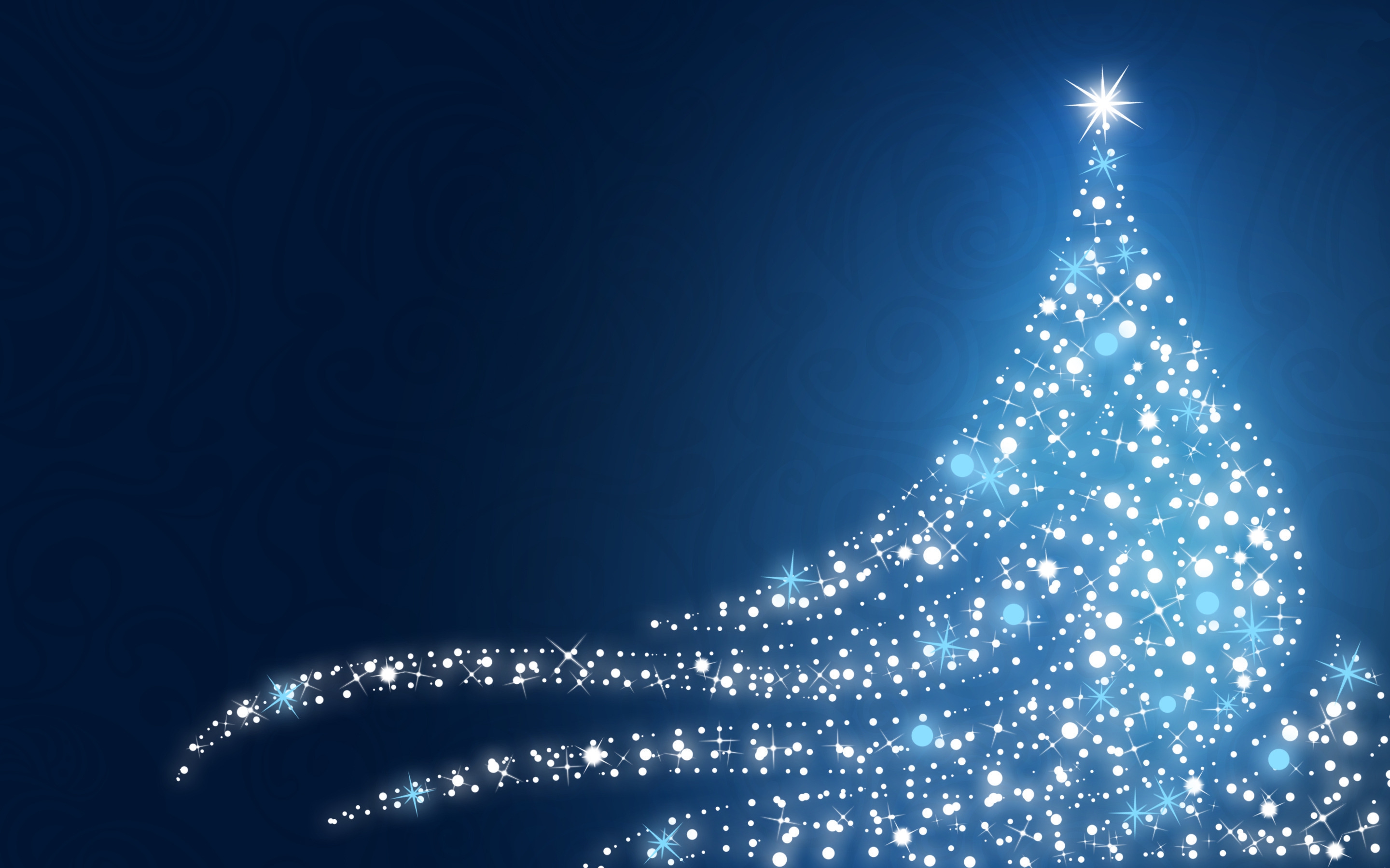 Download Free Blue Christmas Wallpaper - Christmas Tree Wallpaper Animated  - 2880x1800 Wallpaper 