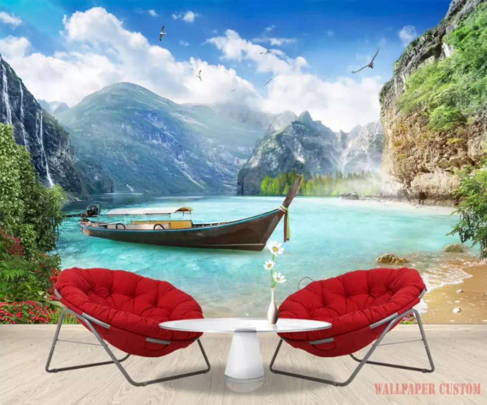 Wallpaper Dinding 3d Harga Berikut Pasang - Нью Йорк Красивые Места - HD Wallpaper 