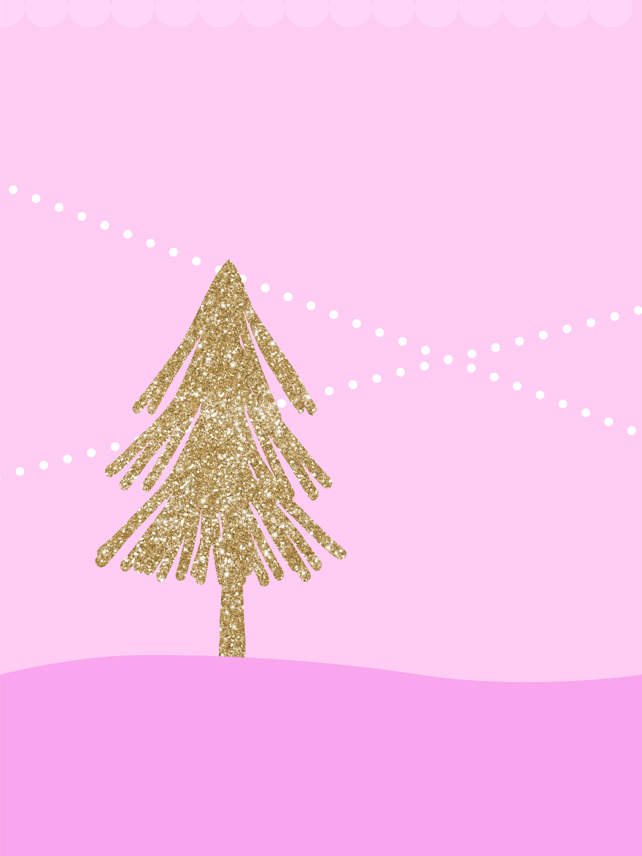 Christmas Wallpaper Pink - HD Wallpaper 