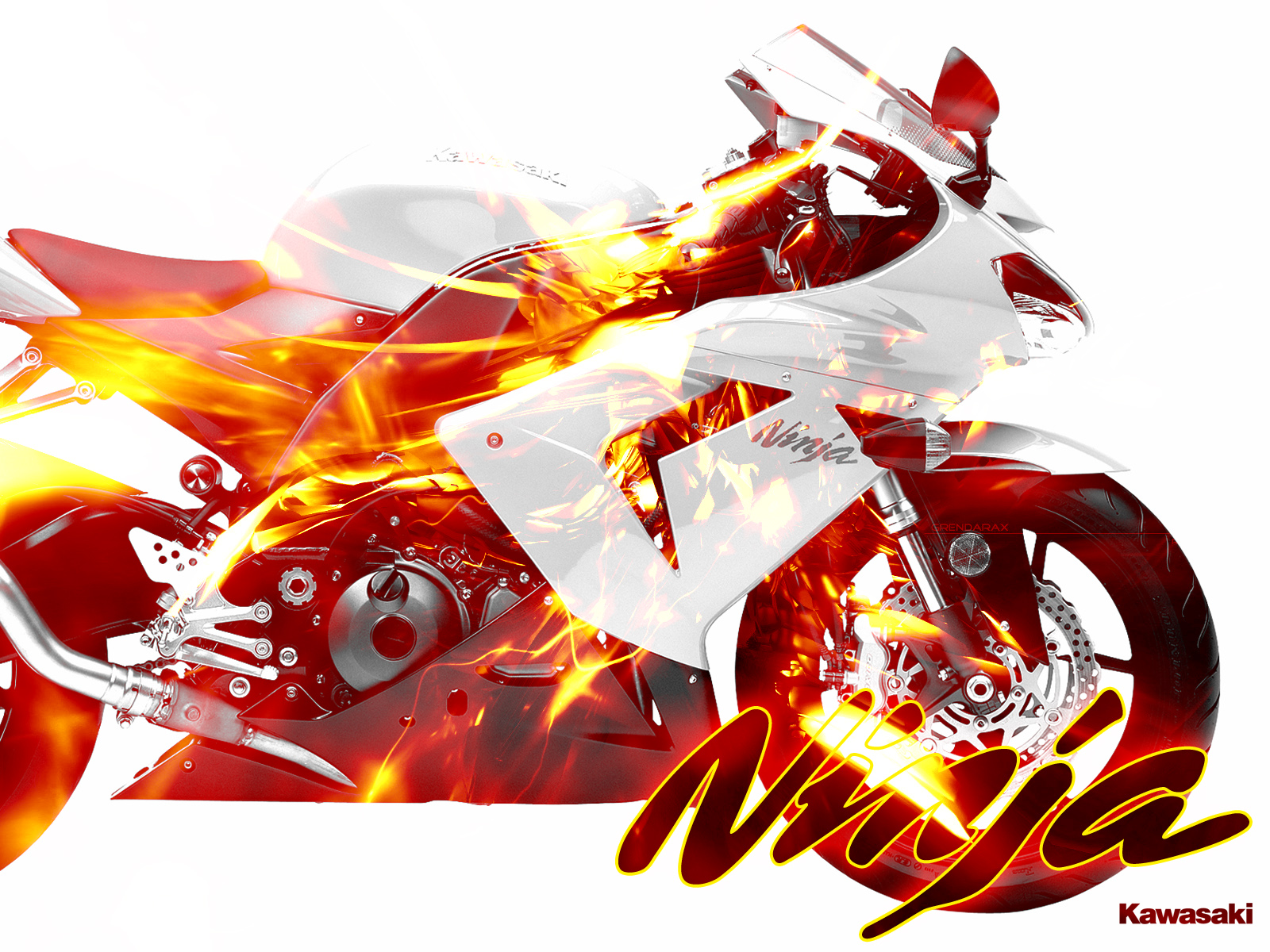 Kawasaki Ninja Wallpapers - White Blue Kawasaki Ninja - HD Wallpaper 