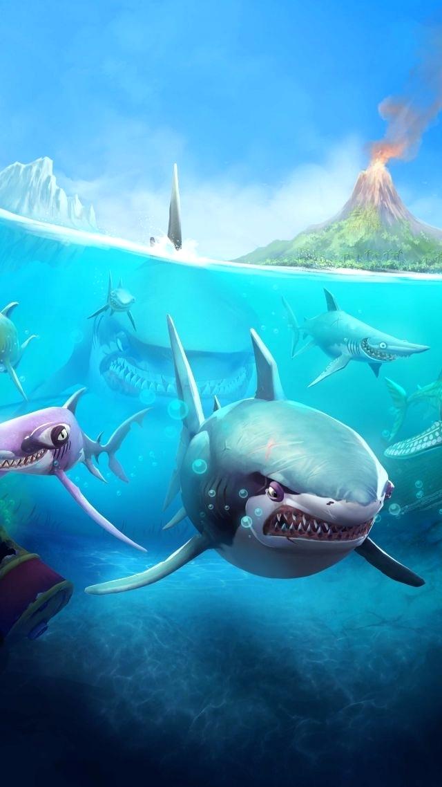 Shark Wallpaper Hungry Shark World Android Shark Vertical - Hungry