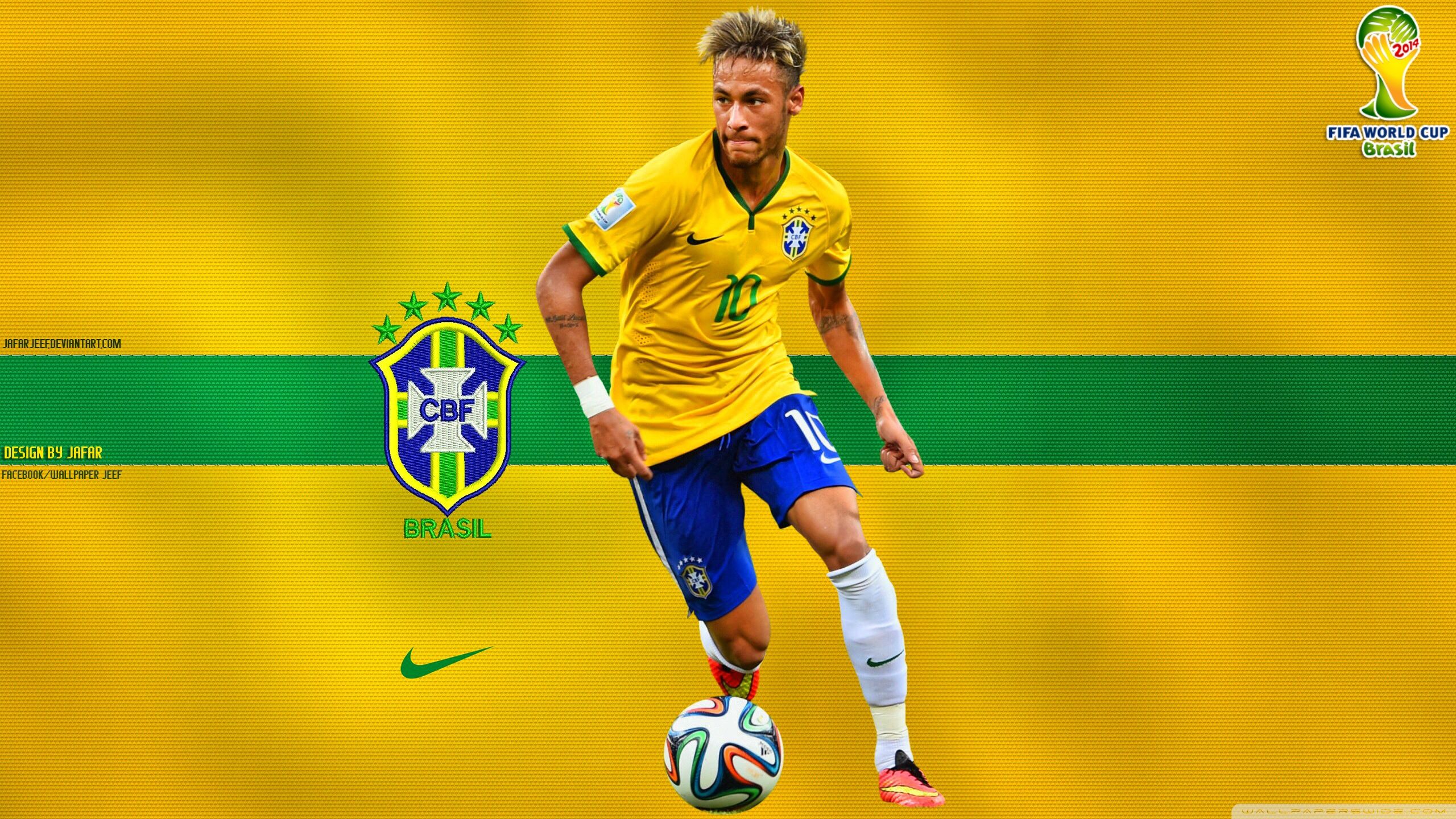 Neymar Brazil World Cup 2014 ❤ 4k Hd Desktop Wallpaper - Neymar Brazil Hd -  2560x1440 Wallpaper 