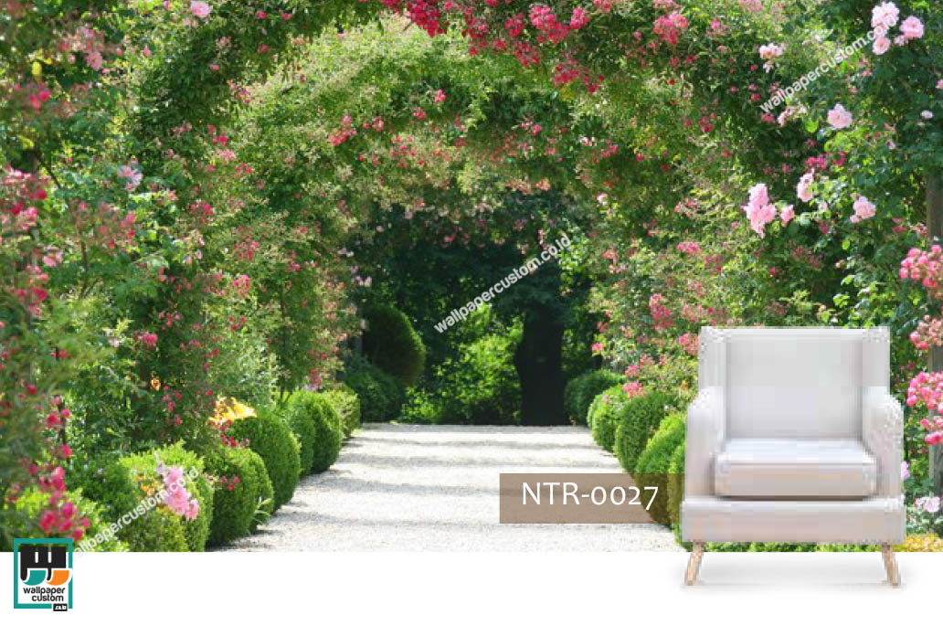 Harga Wallpaper Dinding 3d Murah - Арка Цветочная - HD Wallpaper 