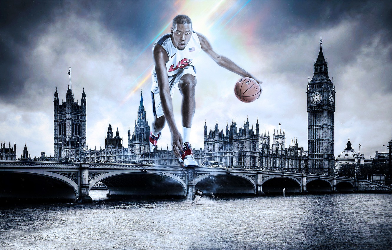 Photo Wallpaper London, Sport, Basketball, Olympic - Houses Of Parliament - HD Wallpaper 