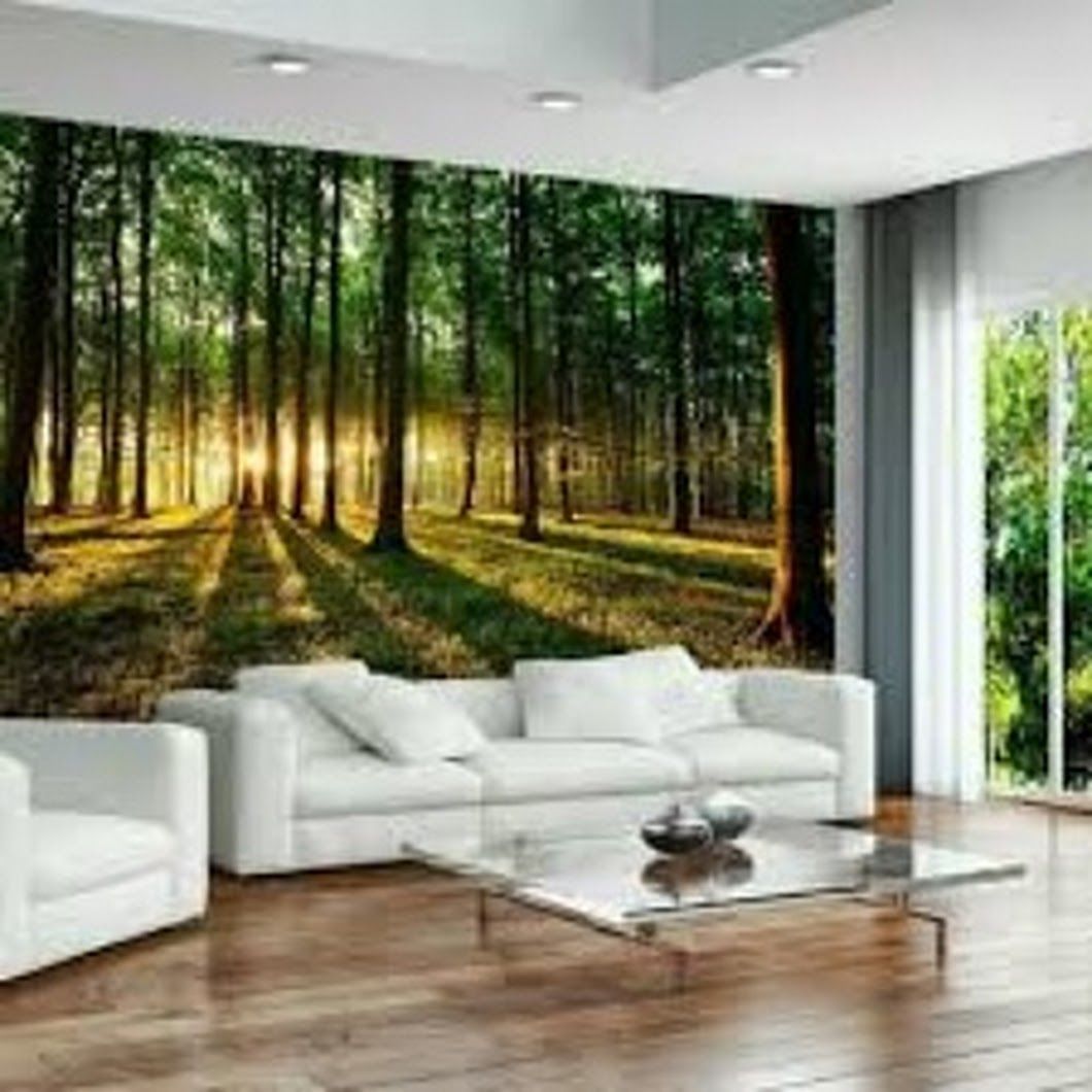 Nature Wallpaper Living Room - HD Wallpaper 