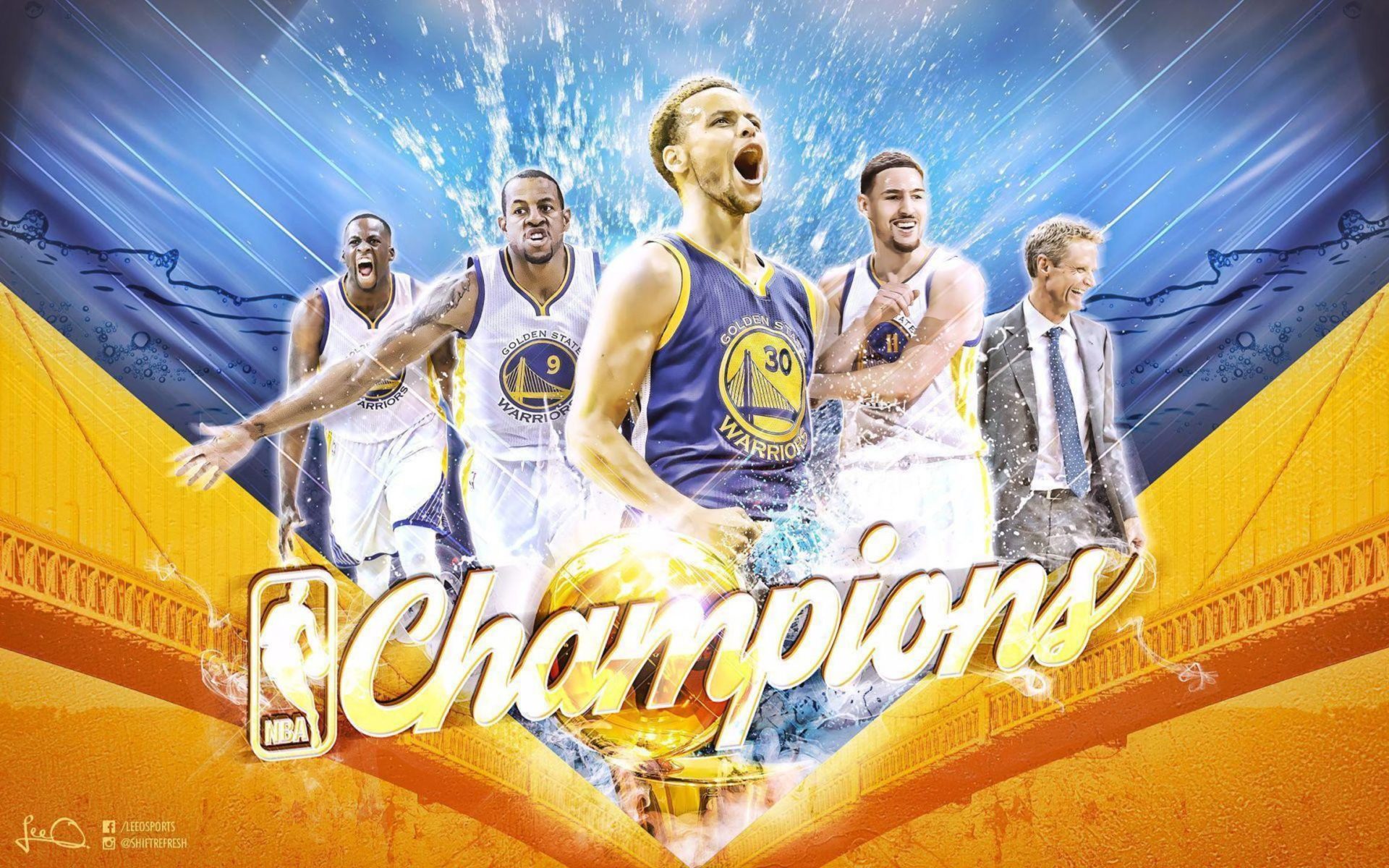 Golden State Warriors Championships 2017 - HD Wallpaper 