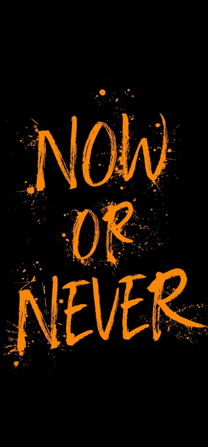 Now Or Never Wallpaper - Calligraphy - HD Wallpaper 