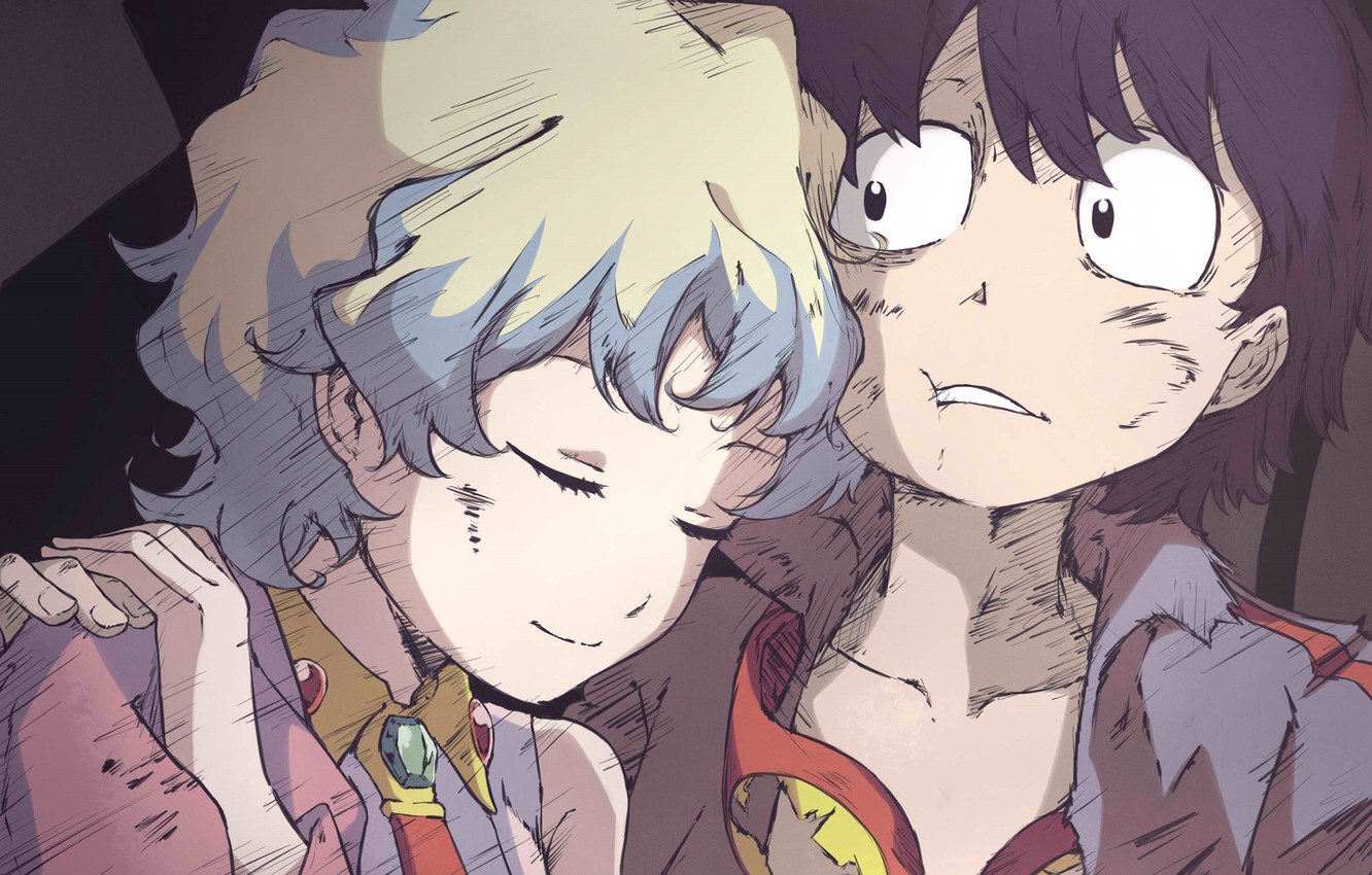 Photo Wallpaper Romance, Pair, Gurren Lagann, Tengen - 1440 X 3120 Gurren Lagann - HD Wallpaper 