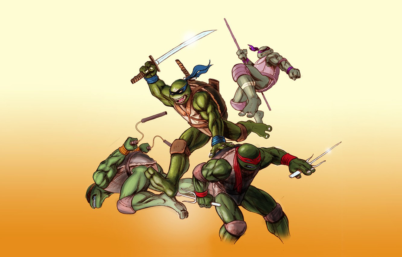 Photo Wallpaper Rafael, Tmnt, Raphael, Leonardo, Donatello, - Ninja Turtle Wallpaper Leonardo - HD Wallpaper 