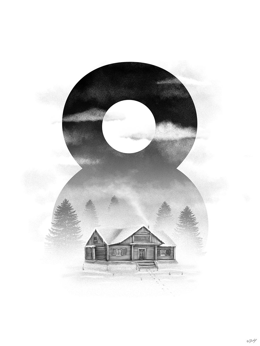 Minimalist Hateful Eight Poster - HD Wallpaper 