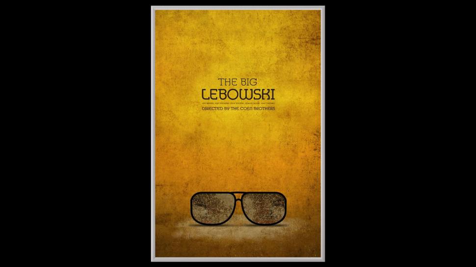 The Big Lebowski Black Sunglasses Hd Wallpaper,black - Big Lebowski Poster - HD Wallpaper 