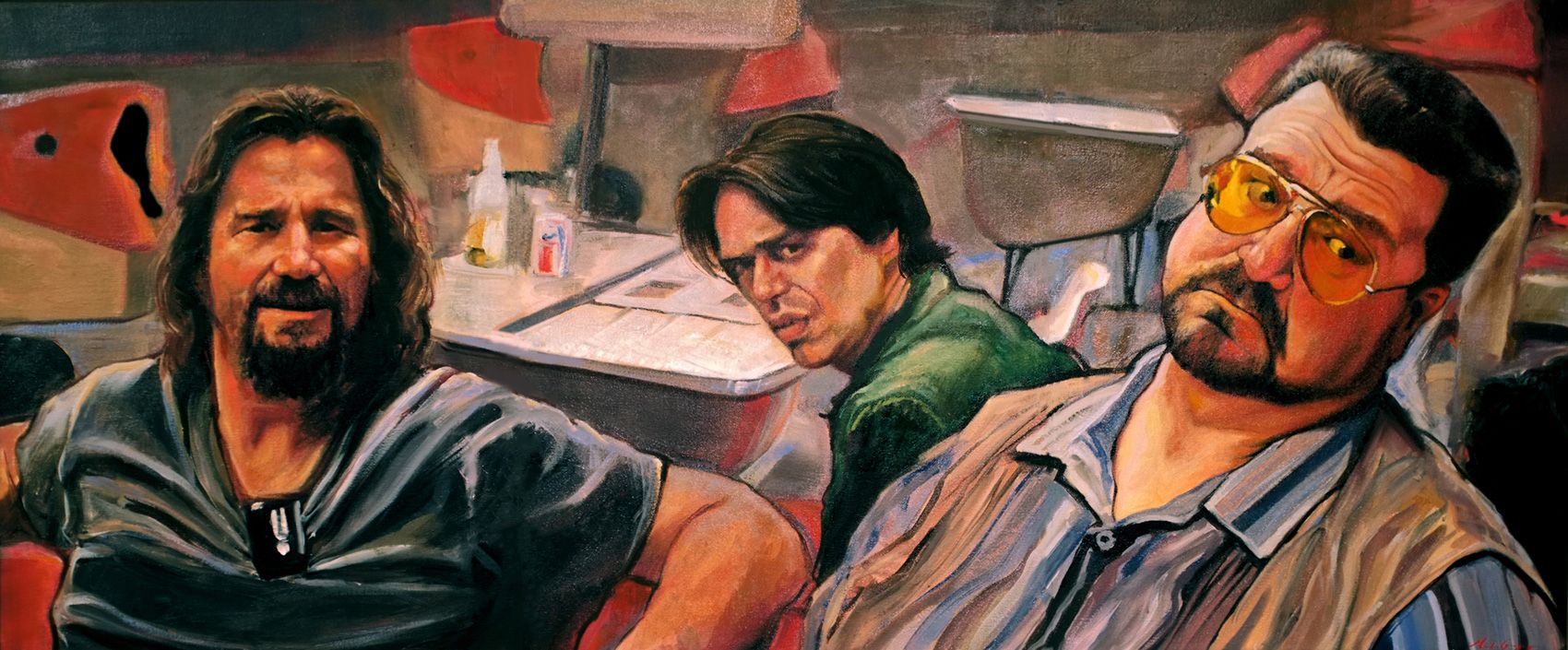 Madison Gregory Paints - Walter Sobchak Fan Art - HD Wallpaper 