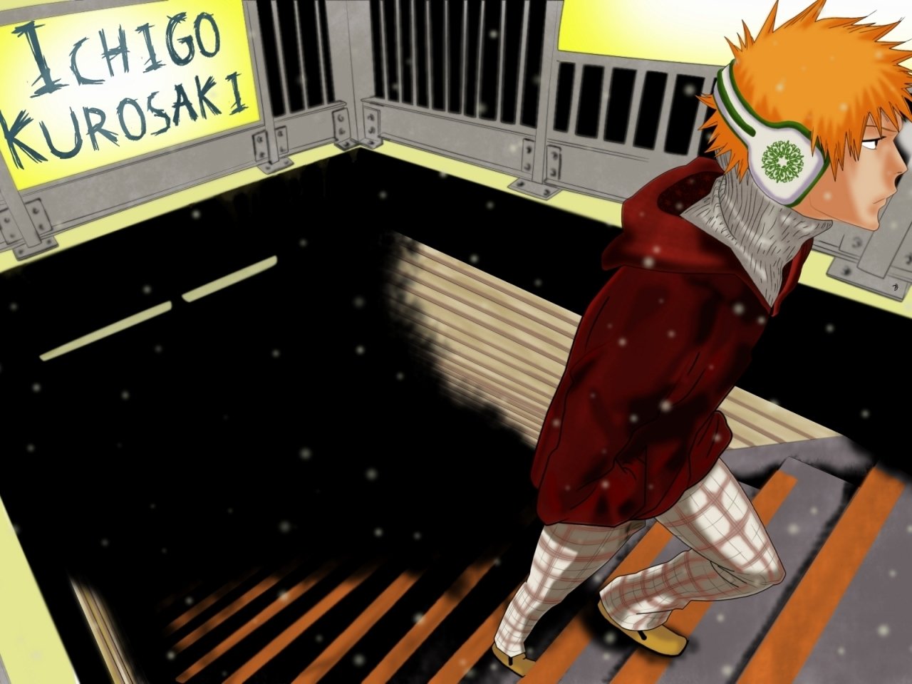 Ichigo Kurosaki Headphones - HD Wallpaper 