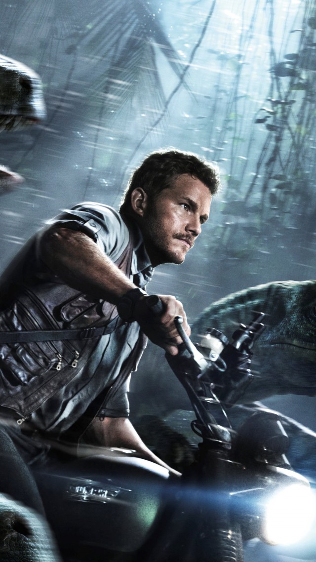 Jurassic World, Dinosaurs, Best Movies Of 2015, Movie, - Chris Pratt Wallpaper Jurassic World - HD Wallpaper 