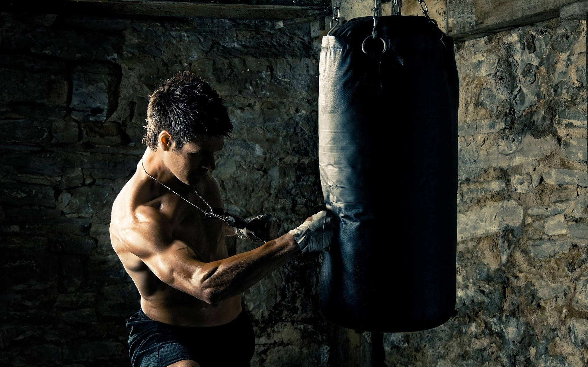 Boxer Punching Bag - HD Wallpaper 