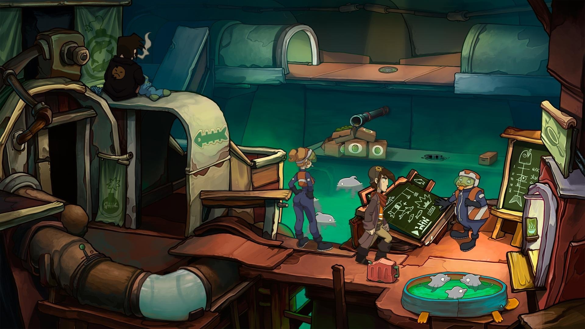 Deponia Toni Dolphin - HD Wallpaper 