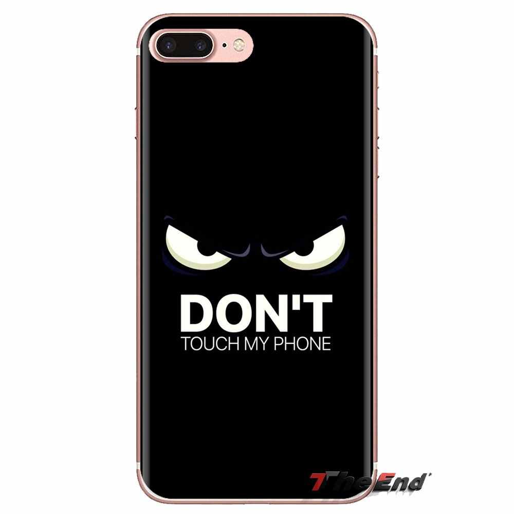 Dont Touch My Phone Wallpaper Soft Transparent Cases - Smartphone - HD Wallpaper 