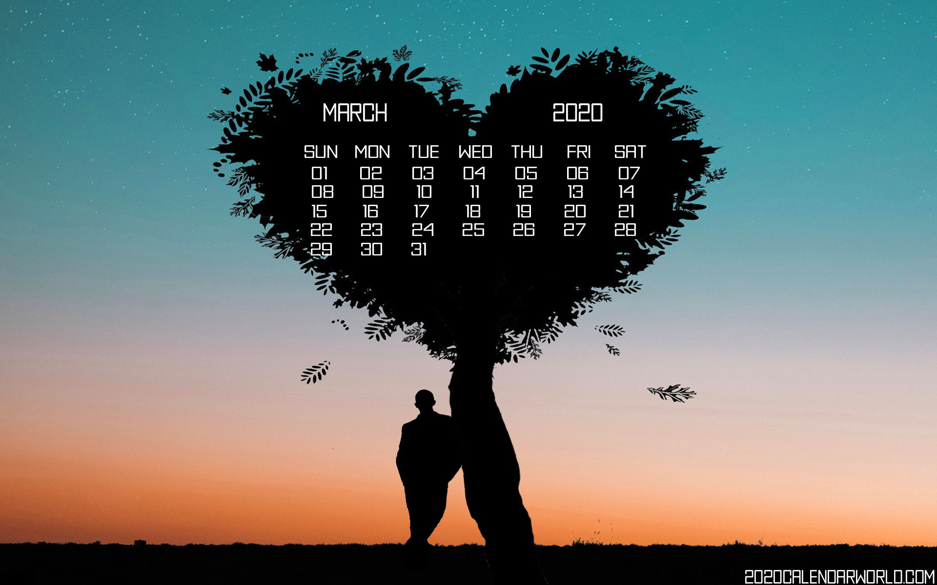 March 2020 Calendar Wallpaper Desktop - Обои На Айфон Любовь - HD Wallpaper 