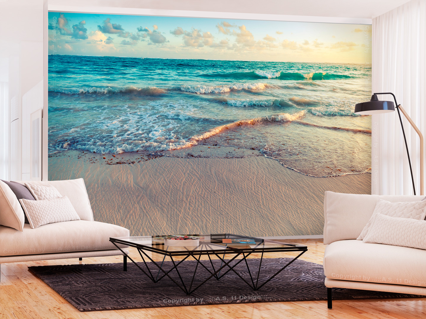 Photo Wallpaper Beach In Punta Cana - Mares De Agua Saladas - HD Wallpaper 