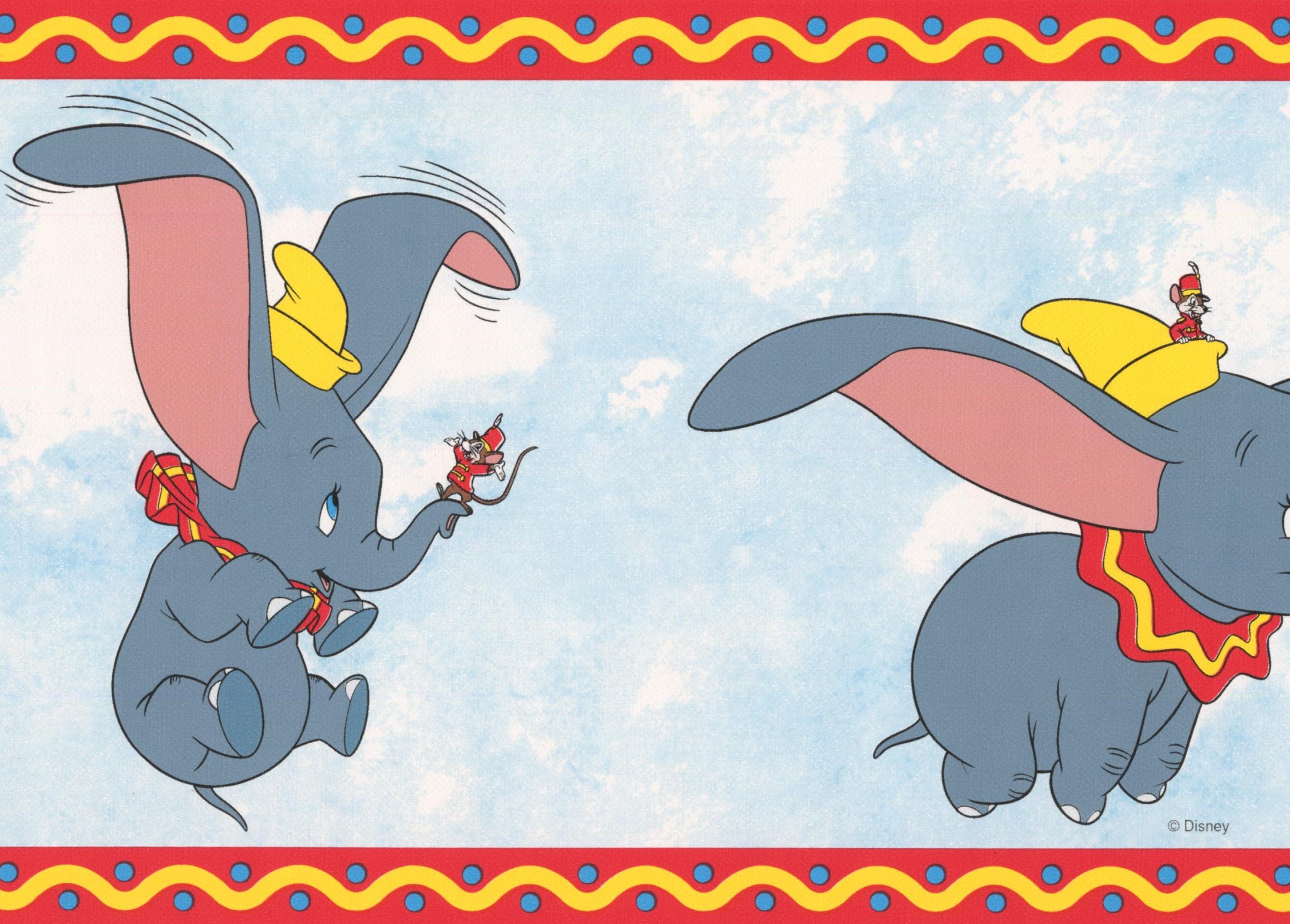 Disney Wallpaper Border - Dumbo Border - HD Wallpaper 